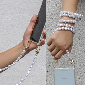 Coque <span class=keywords><strong>de</strong></span> téléphone universelle en perles Lanière à bandoulière <span class=keywords><strong>pour</strong></span> téléphone Anti-chute Perles rondes perlées <span class=keywords><strong>Collier</strong></span> à bandoulière <span class=keywords><strong>pour</strong></span> téléphone portable - Product Image 5