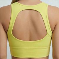 Soutien-gorge de sport YIYI grande taille à fermeture éclair avant, push-up, antichoc, dos élégant, maintien élevé, sexy et respirant pour la gym