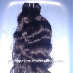 Vente en gros d'une nouvelle qualité de style tendance 100% cheveux humains Remy indiens cheveux bruts sans perte ni enchevêtrement extension - Product Image 3