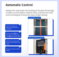 Máquina de Calentamiento Vertical Eléctrica para Acabado de Cortinas, Controlada por Computadora, Componentes Centrales PLC, Control Automático, Potencia de 20KW, EISENKO