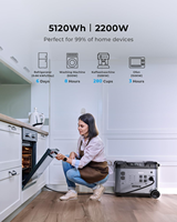 Générateur solaire OUKITEL P5000 PLUS, batteries 5120Wh, station de charge portable avec onduleur 3600W