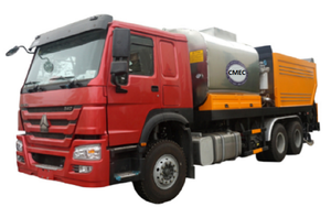 รถบรรทุกซีลยางล้อ Sinotruck พร้อมปั๊ม PLC สำหรับจ่ายยางซิงโครนัส  ความจุสูง สำหรับงานถนน น้ำหนัก 25000 กก. ความจุบิทูเมน 8000 ลิตร รุ่น S - Product Image 5