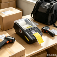 Mini-imprimante thermique pour étiquettes en rouleau, machine d'impression d'étiquettes pour papier continu, inventaire d'entrepôt