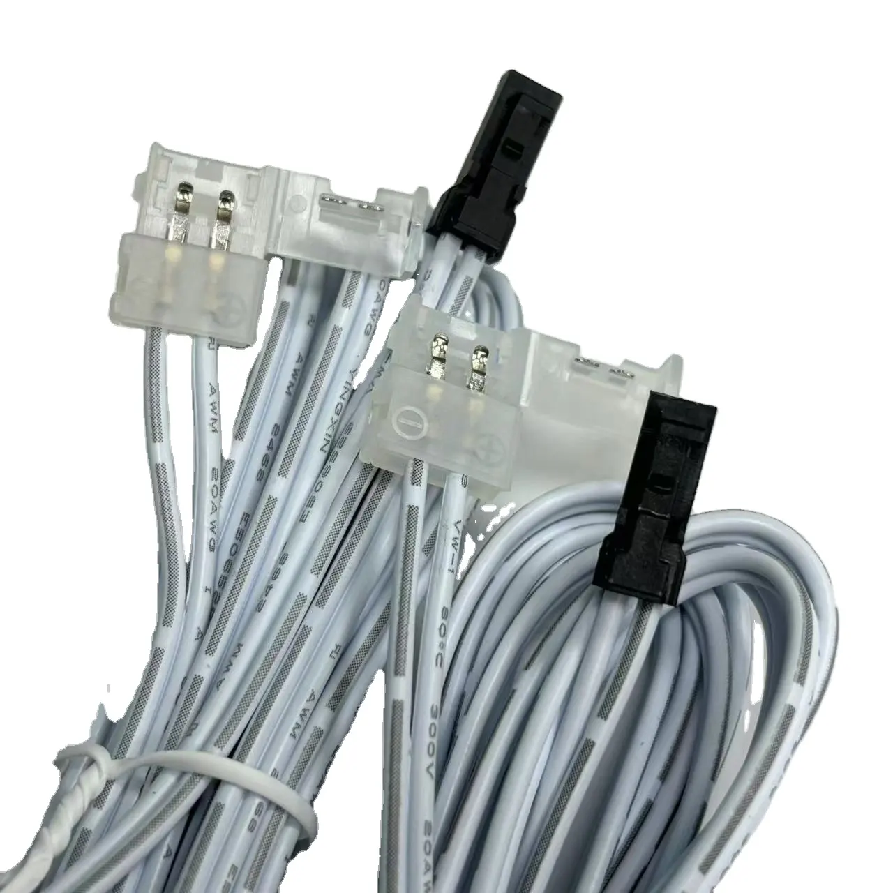 Connecteur de LED mâle-femelle Dupont personnalisé à 2 broches pour bandes lumineuses à LED de couleur unique