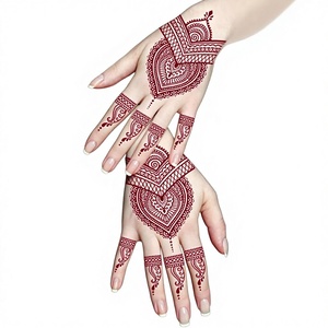 Tatuaggio Temporaneo Personalizzabile con Logo, Etichetta Privata, Stile Europeo e Americano, Marrone Rosso, Impermeabile, in Pizzo, Carta per <span class=keywords><strong>Tatuaggi</strong></span> <span class=keywords><strong>Indiani</strong></span> Hannah - Product Image 1