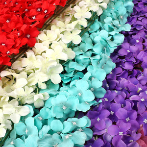 Décoration murale de fleurs artificielles, fleurs en soie rectangulaires, rouge, rose, vert, bleu, blanc laiteux, violet, blanc pur, décoration de mariage en intérieur - Product Image 1