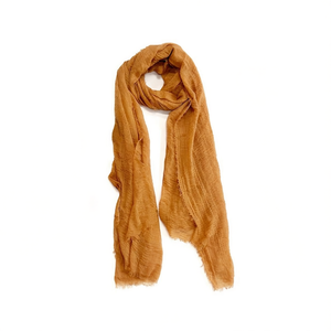 Sciarpa in Velluto Angelina 90x180cm, Colore Khaki Scuro, Antirughe, Tinta Unita - Product Image 1