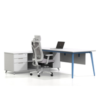 Bureau en L incliné personnalisé Yeddkin CEO Boss, luxe moderne, en fer, hauteur réglable, extensible, modulaire, certifié ISO