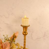 Bougie à flamme 3D réaliste télécommandée, rechargeable par USB, en plastique, pour mariages, Halloween, Pâques et Ramadan, décoration de la maison