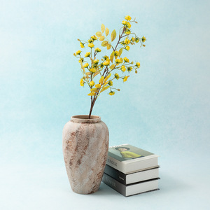 Flores Artificiales de Seda Estilo Insta, Decoración de Escritorio para Dormitorio, Estilo Vintage Natural, Arreglos Florales de Lujo Ligero - Product Image 2