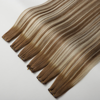 Extensions de cheveux humains de qualité supérieure, tissage Genius, double trame, lisses, naturels, brésiliens, vente en gros sur mesure en usine