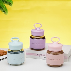 Fat Cup Mini petite <span class=keywords><strong>bouteille</strong></span> d'eau portable avec support <span class=keywords><strong>de</strong></span> téléphone portable multicolore mignon verre à eau isolation thermique tasse anti-brûlure - Product Image 3