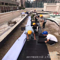 Cellule de drainage en HDPE avec surface alvéolée, longueur 500 mm, pour applications extérieures, construction, jardin, toiture, hauteur 30 mm, imperméable