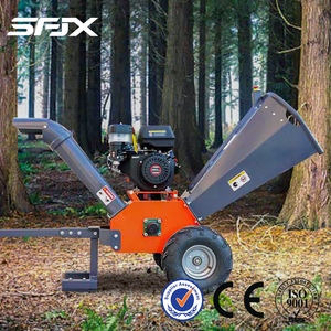 Poids 125kg Moteur essence/diesel Meilleur prix Déchiqueteuse de bois Broyeur de bois mobile diesel Branche d'arbre - Product Image 1