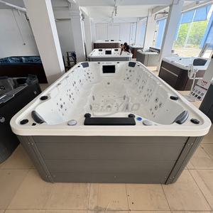Bañera de hidromasaje de aguas termales al aire libre acrílica moderna para 12 personas <span class=keywords><strong>Piscina</strong></span> de masaje de temperatura constante para hoteles y villas - Product Image 3