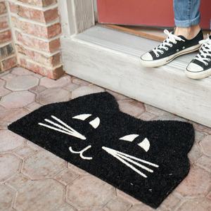 Alfombrillas de Entrada Personalizadas con Forma de Gato, de Fibra de Coco - Product Image 1