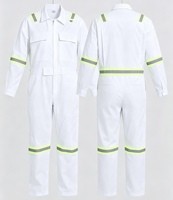 Ensemble de combinaisons de travail réfléchissantes, combinaisons de mécanicien en coton haute visibilité, combinaisons pour ingénieurs marins de chantier naval, travail en intérieur et en extérieur