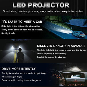 Lente de Proyector LED Láser Mini de 40W K117 con Doble Lente, 4000LM, Faro Delantero de Luz Alta/Baja, Impermeable, 12V, H4, Ajuste Universal, Suministro de Fábrica - Product Image 4