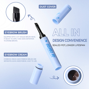 Crayon à sourcils personnalisé avec logo privé, haute pigmentation, longue tenue, effet 3D, sourcils plus fournis, pour des nuances naturelles mates - Product Image 2