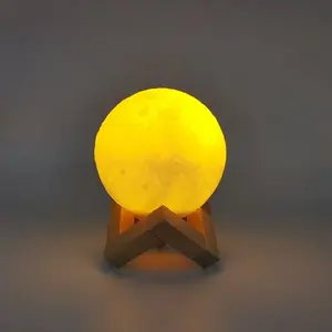 Магнитная левитирующая Лунная 3d-лампа, умный настольный светильник с плавающей луной для домашнего декора