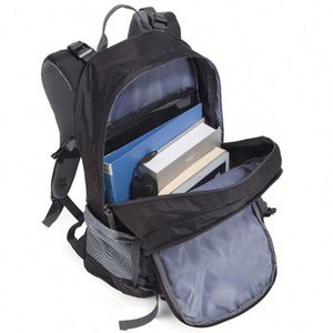 Sac à dos écologique en polyester 450D de grande capacité 35L, nouveau sac d'école décontracté tendance, logo personnalisé, couleurs promotionnelles pour les étudiants - Product Image 5