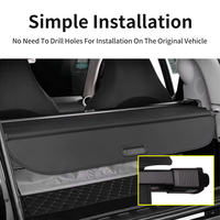 Nouvelle arrivée accessoires de voiture intérieur rétractable coffre Cargo Cover pour Renault koleos 2016-2019