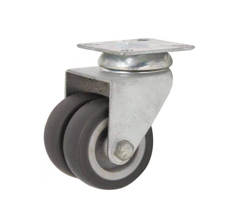 Caster Wheels 2 Inch Black Bolt Hole Manufacturer of Industrial Caster Wheel Silent Sliding Type