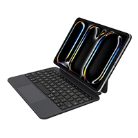 Nouvel étui clavier magique rétroéclairé LED avec pavé tactile BT sans fil et support magnétique flottant pour iPad 11e/10e génération 10,9/11 pouces