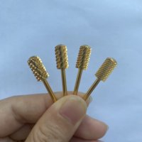 Oro 4XC Acero de tungsteno Esmalte de uñas Cabezal de pulido Eliminación de uñas Herramienta eléctrica para mejorar uñas