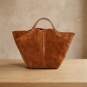 Pochette élégante en cuir véritable BS International pour femme, fermeture éclair, imperméable, légère, grande capacité 3L+, amovible - Product Image 4