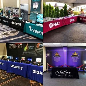 Manteles Publicitarios con Logotipo Personalizado, Manteles Elásticos para Exhibiciones y Conferencias - Product Image 2