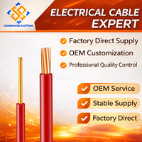 Cable Sólido de Cobre Libre de Oxígeno con Aislamiento de PVC de un Solo Núcleo 60227 IEC 01 BV H07V-U, 1.5-35mm, 450V, para Conexiones Fijas en Edificios