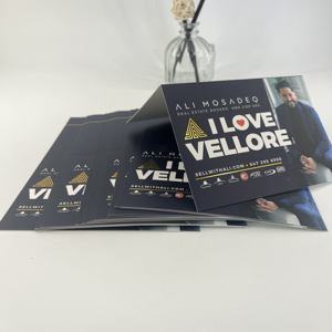 Usine en gros de haute qualité plié carte carte papier imprimé - Product Image 3