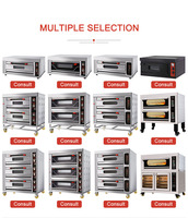 Four à sole électrique commercial Astar 1 à 3 niveaux, 1 à 6 plateaux, en acier inoxydable, commande par bouton, pour boulangerie, pain, gâteaux, pizzas, noix