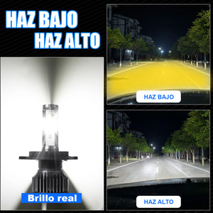 P1 ไฟหน้ารถ LED สองสี H4 3000k 6000k 8000k อลูมิเนียม ไฟส่องสว่างสำหรับรถจักรยานยนต์สำหรับใช้งานทั่วไป - Product Image 4