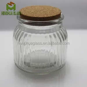 Calypso Glass Candle Jar with Airtight Glass Lid 16 oz