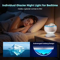 Projecteur d'étoiles galactiques nordiques moderne, veilleuse aurore, 16 couleurs, 30 sons, télécommande, minuterie, lumière d'ambiance LED, cadeau pour adolescents
