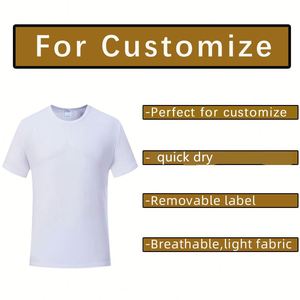 Men Plain Custom Blank T Shirt Printing <b>Tshirts</b> White Sublimation <b>Polyester</b> Quick Dry T-Shirts - Product Image 3