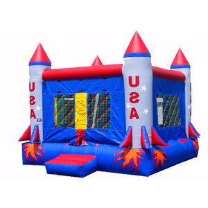 libre barato cohete rebote casa para la venta/China inflable EE. UU. de lanzamiento de cohetes de Jersey - Product Image 6