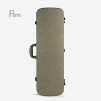 Etui et sacs pour instruments de musique Etui pour violon en fibre de verre d'usine Safe Oblong 4/4 étui pour violon pleine grandeur couverture en cuir