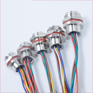 Connecteurs de câble électrique étanches filetés, <span class=keywords><strong>prise</strong></span> femelle argentée, connecteur Rj45 Cat6 8 broches - Product Image 2