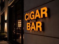 Lettres en relief 3D personnalisées à LED frontales, étanches IP65, pour enseigne de bar extérieure, signalétique murale lumineuse pour magasin