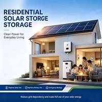 Système de stockage d'énergie solaire LiFePO4 résidentiel, kit de stockage solaire intelligent pour maison, pour alimentation domestique hors réseau et sur réseau photovoltaïque sur toiture