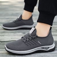 Chaussures de sport décontractées respirantes à lacets pour hommes, en maille, pour le printemps