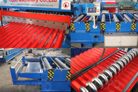 Máquina para Fabricar Láminas de Hierro Corrugado con Pantalla Táctil PLC Siemens, Certificación CE/ISO, Máquina para Láminas de Techo Corrugado