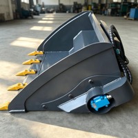 Bêche 4-en-1 pour chargeuse compacte, bêche à godets multi-usages Q355 avec dents, prix direct usine OEM CE ISO