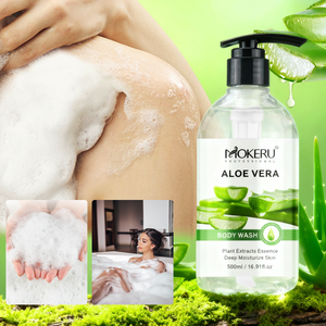 MOKERU 500ML Nouveaux produits de soin de la peau, <span class=keywords><strong>gel</strong></span> <span class=keywords><strong>douche</strong></span> naturel biologique à l'<span class=keywords><strong>aloe</strong></span> <span class=keywords><strong>vera</strong></span>, <span class=keywords><strong>gel</strong></span> lavant pour le corps hydratant et apaisant - Product Image 1