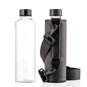 2023 Hot sell new products free sample colorful eco-friendly bpa free gym glass 32oz drinking wholesale water bottles no minimum