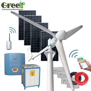 Sistema de Generación de Energía Eólica de 5KW, 48V 240V 5000w, con Controlador y Batería para Uso Doméstico - Product Image 5