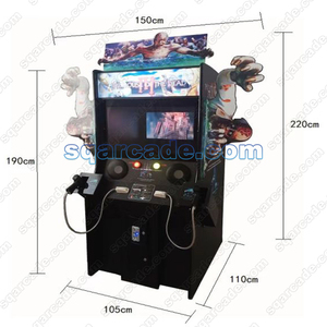 Mini-machine de jeu vidéo d'arcade à monnayeur, simulateur de tir à la pistolet <span class=keywords><strong>Dead</strong></span> <span class=keywords><strong>3</strong></span>, thème maison hantée, en anglais - Product Image 4